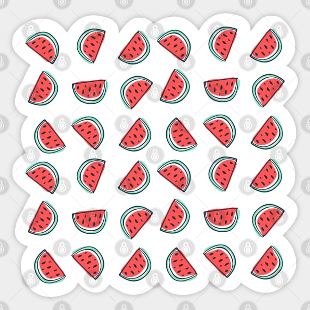 Watermelon Pattern Sticker by The WYLD Tribe
